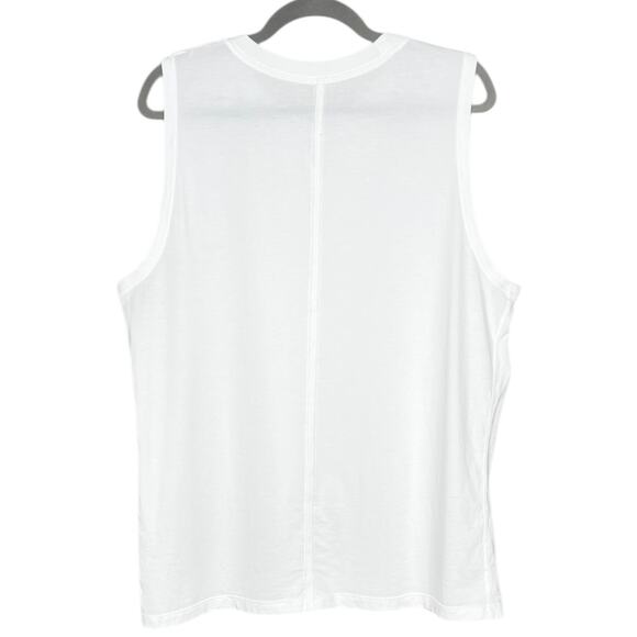 Lululemon All Yours Tank Top Sleeveless Stretch Cotton Breathable In White 12 - Picture 7 of 9